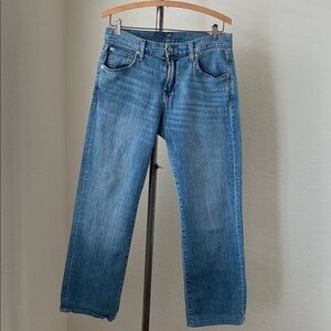 7 For All Mankind sz 30 Luxe Performance Austyn Relaxed Straight Stretch Jeans